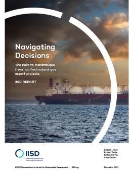 Navigating Decisions report cover showing a freighter ship on open waters.
