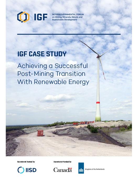 IGF Case Study: Achieving A Successful Post-Mining Transition With ...