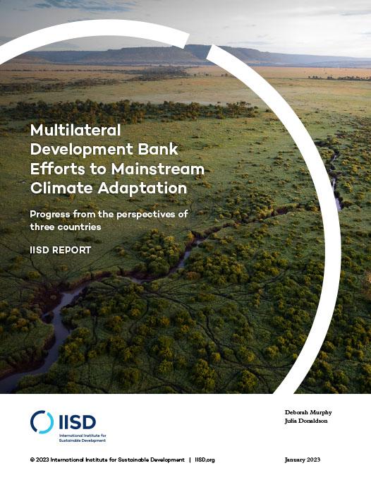 Multilateral Development Bank Efforts To Mainstream Climate Adaptation ...