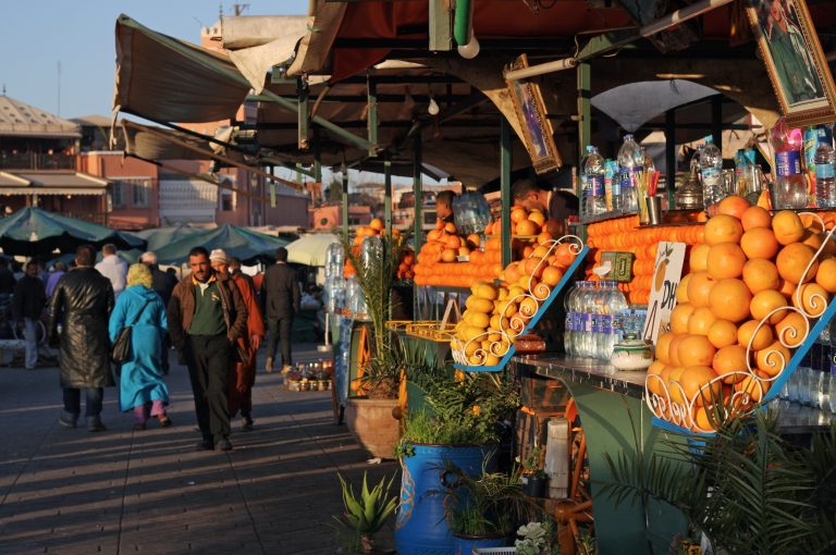 Fruit markets in Morocco