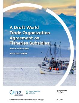 A Draft World Trade Organization Agreement on Fisheries Subsidies