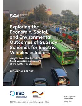 Exploring the Economic, Social, and Environmental Outcomes of Subsidy Schemes for Electric Vehicles in India report showing traffic in India.