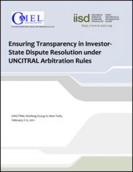 Ensuring Transparency In Investor-State Dispute Resolution Under The ...