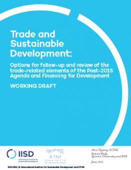 Trade And Sustainable Development: Options For Follow-up And Review Of ...