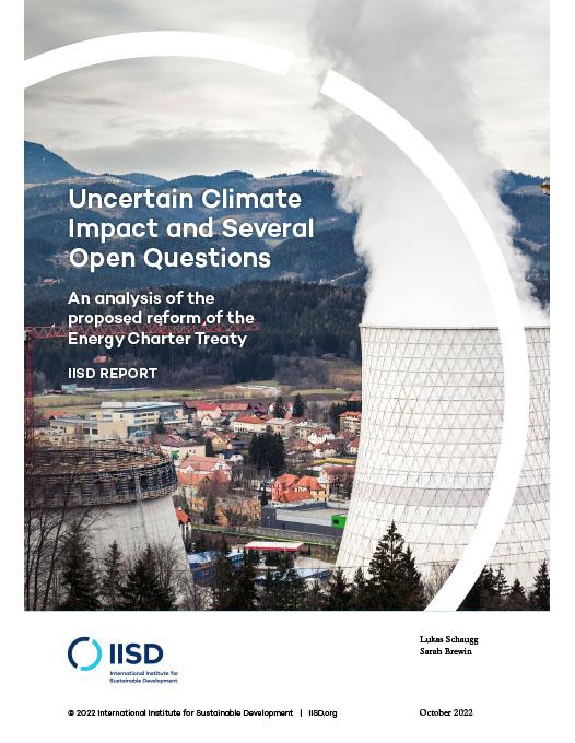 Uncertain Climate Impact And Several Open Questions International   Energy Charter Treaty Agreement Analysis 2 