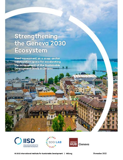 Strengthening the Geneva 2030 Ecosystem | International Institute for ...