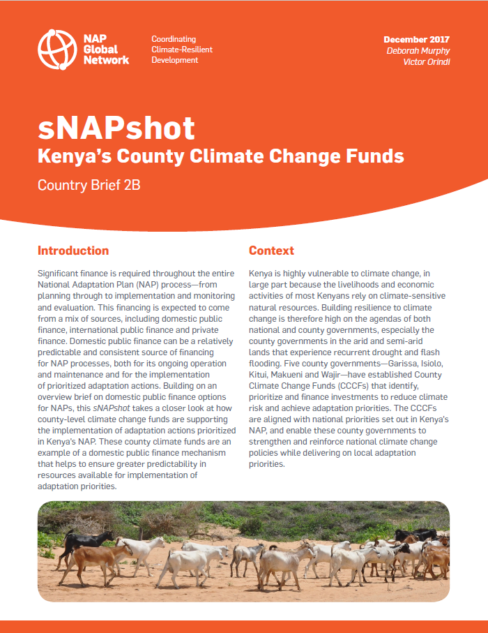 SNAPshot: Kenya's County Climate Change Funds | International Institute ...