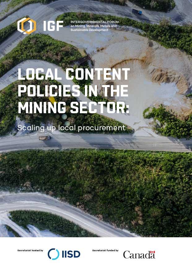 Local Content Policies In The Mining Sector: Scaling Up Local ...