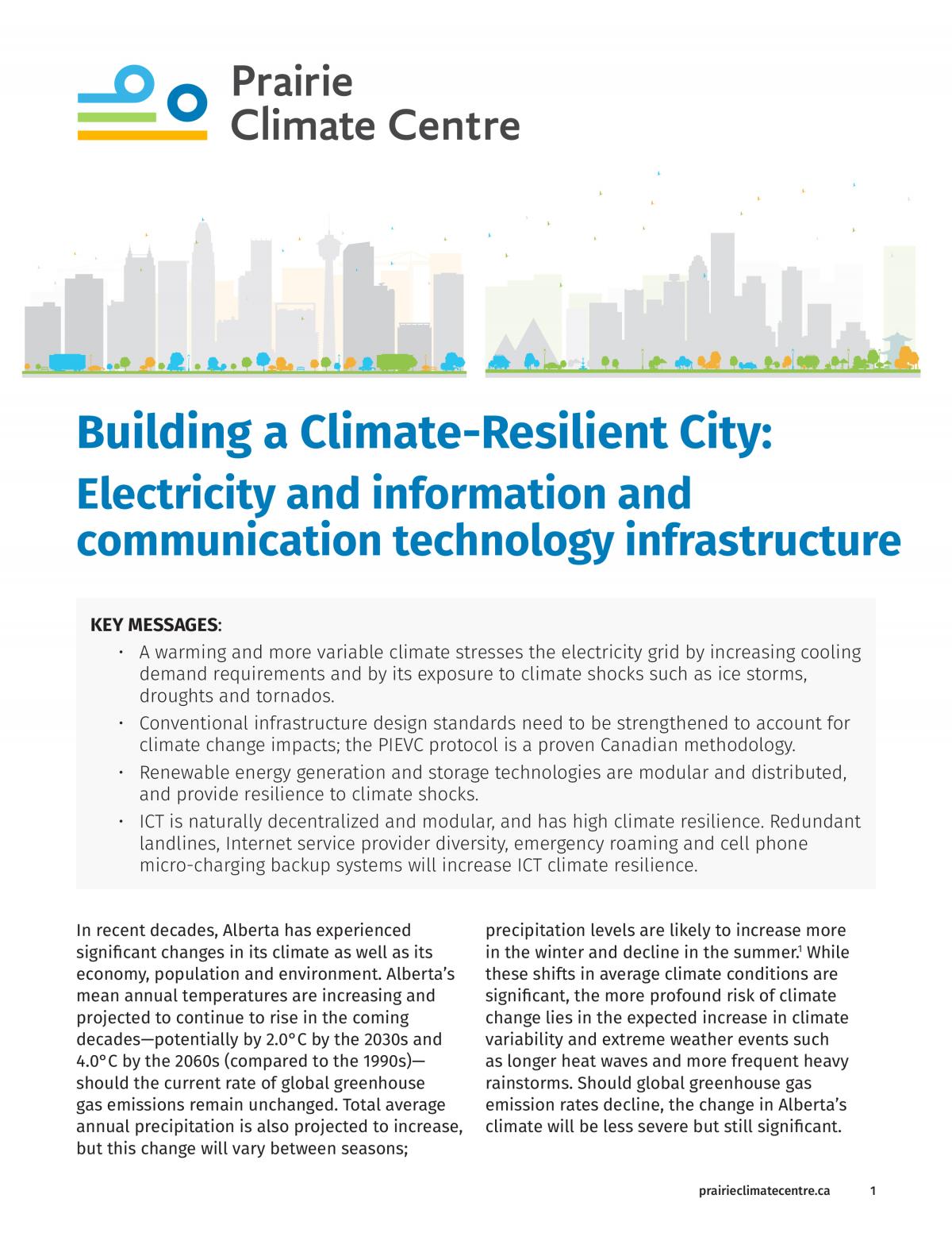 Building A Climate-Resilient City: Electricity And Information And ...