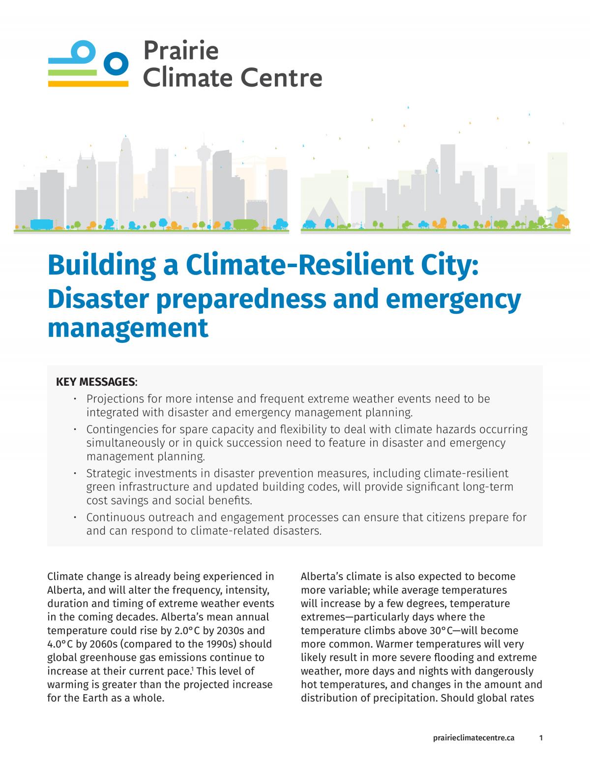 Building A Climate-Resilient City: Disaster Preparedness And Emergency ...