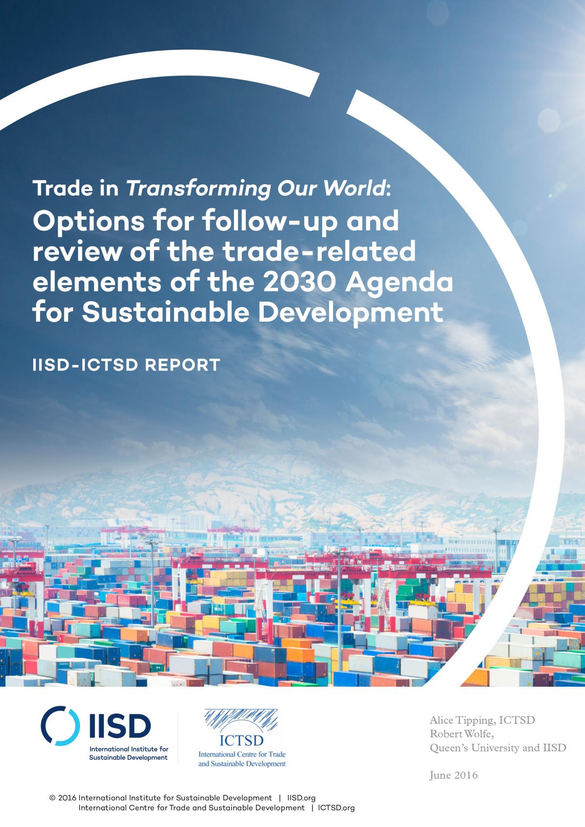 Trade In Transforming Our World: Options For Follow-up And Review Of ...