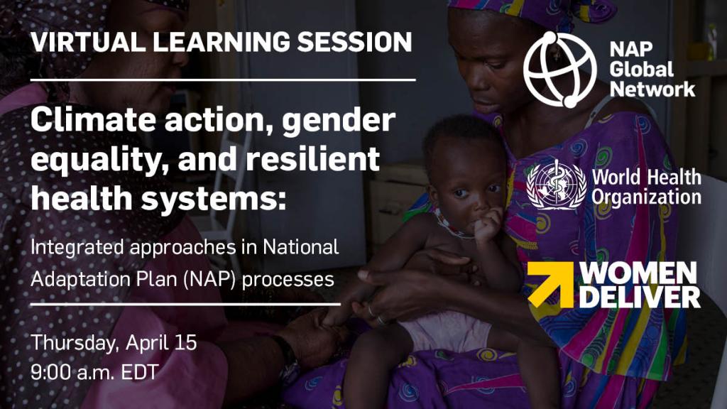 Virtual Learning Session Climate action gender equality and