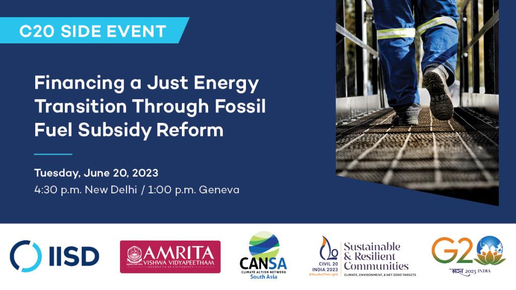 Financing A Just Energy Transition Through Fossil Fuel Subsidy Reform ...