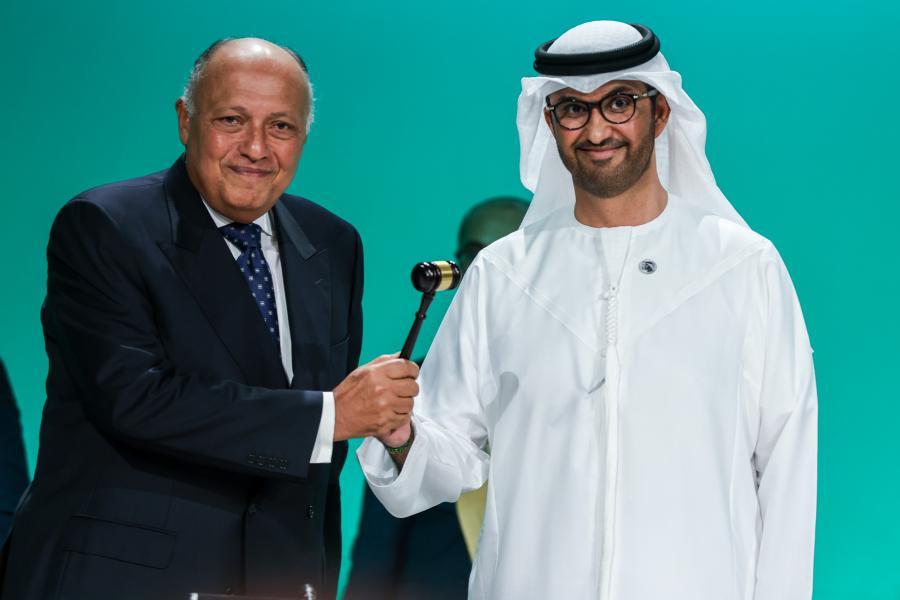 COP27 President with Al Jaber, COP28 President