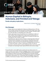 Human Capital in Ethopia, Indonesia, and Trinidad and Tobago