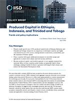Produced Capital in Ethiopia, Indonesia, and Trinidad and Tobago