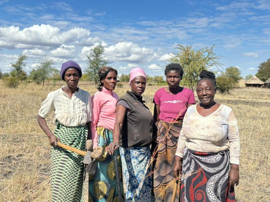 A group of women from the Nsongwe community who have been working to restore the river.